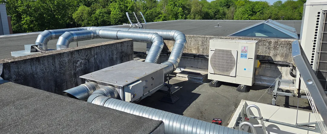 Maintenance d'une CTA avec contrôle de la ventilation et de la régulation